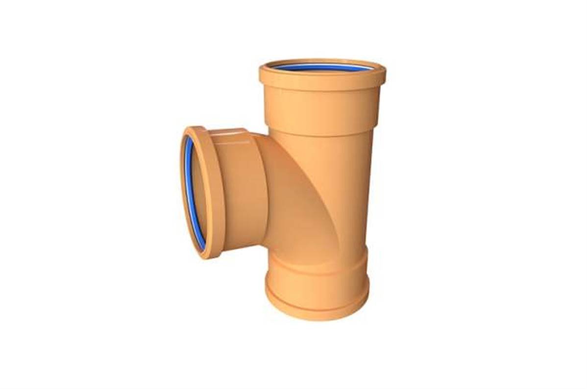Polypipe Underground Drainage 110mm 87.5° Equal Junction Triple Socket UG423