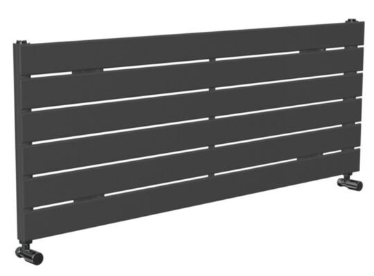 Tucker French 452 x 1200mm Single Panel Anthracite Horizontal Radiator (Heating Only)