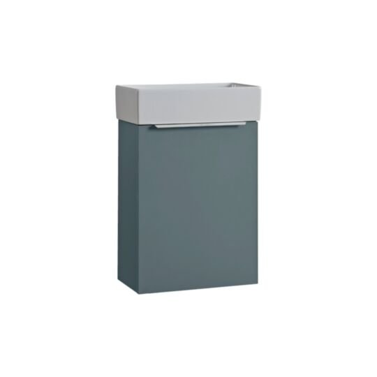 Tucker French Amersham 400mm Wall Mounted Single Door Cloakroom Basin Unit Willow