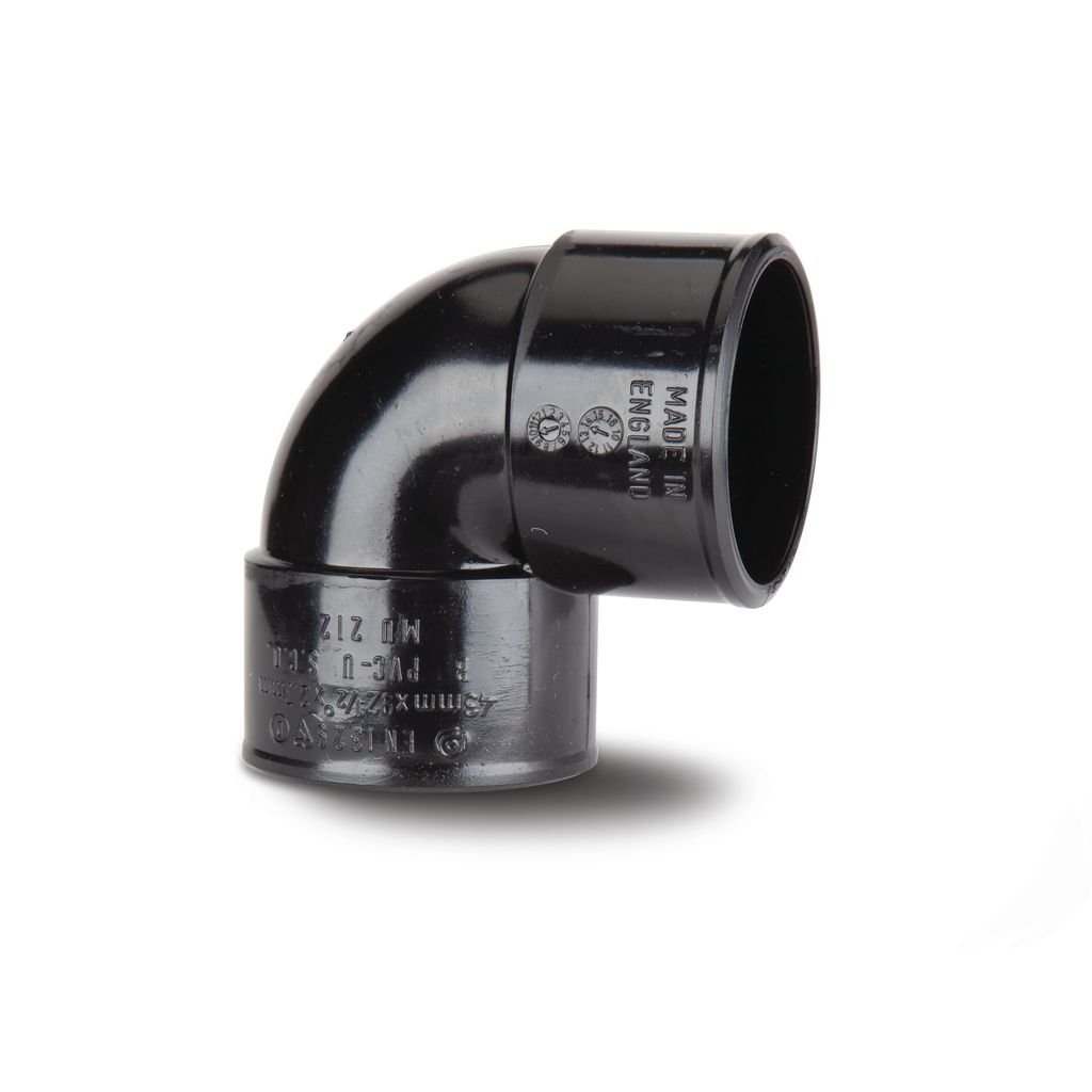 Polypipe 32mm 90 Degree Knuckle Bend