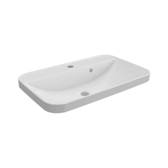 Tucker French Wave 600mm Countertop Basin One Taphole