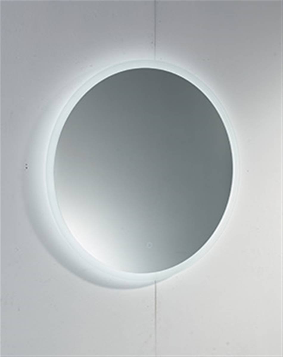 Plumb2u Segura 800mm Round Illuminated LED Mirror Clear Glass OA80F