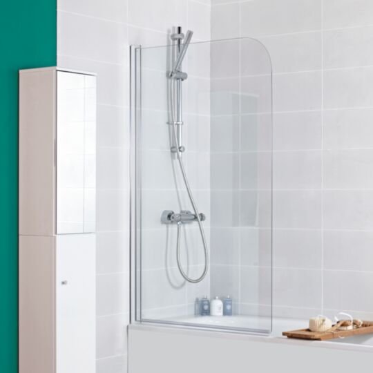 Tucker French 820mm Curved Bath Screen