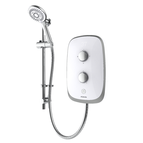 Aqualisa Evolve Electric Shower White/Satin Silver 9.5kW VOPZ26