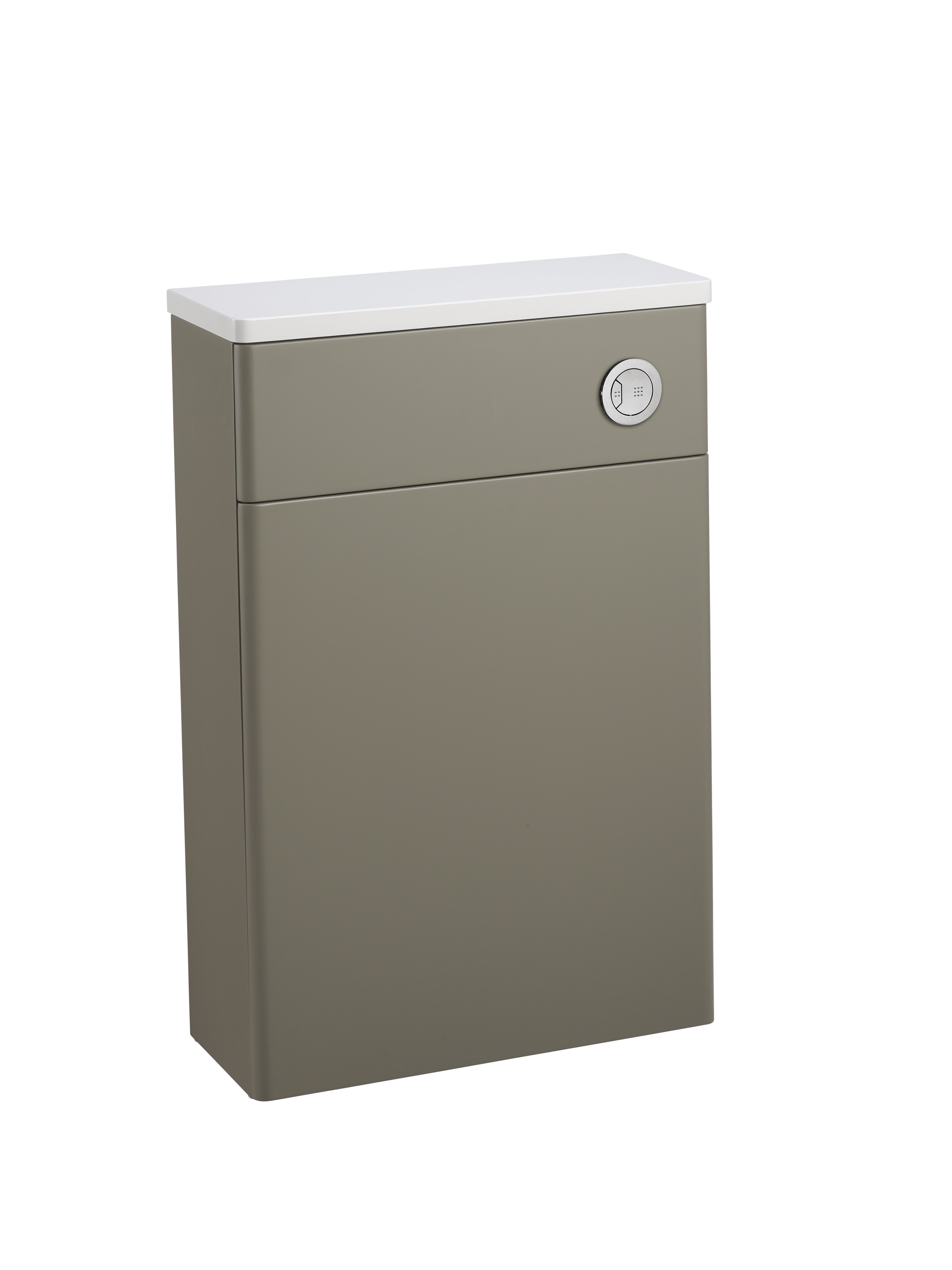 Tucker French 560mm Curved Edge Back To Wall WC Unit Stone Grey