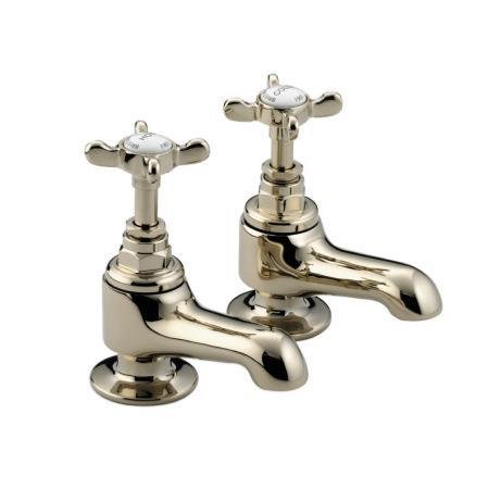 Bristan 1901 Bath Taps with Ceramic Disc Valves Gold