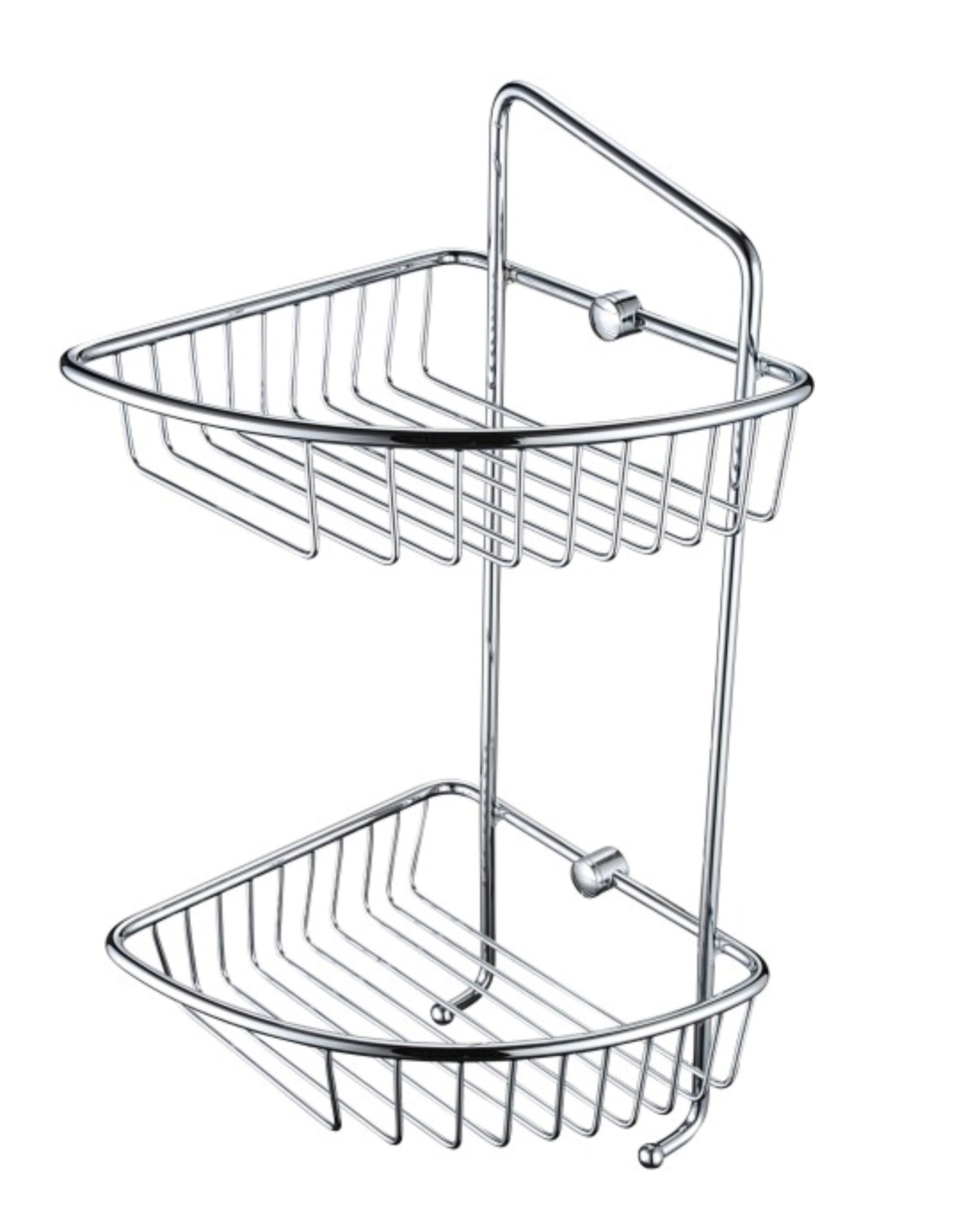Bristan Two Tier Wall Fixed Wire Basket COMP BASK07 C