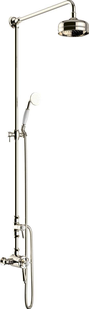 Heritage Dawlish Exposed Shower with Premium Fixed Riser Kit & Diverter to Handset SDCDUAL08