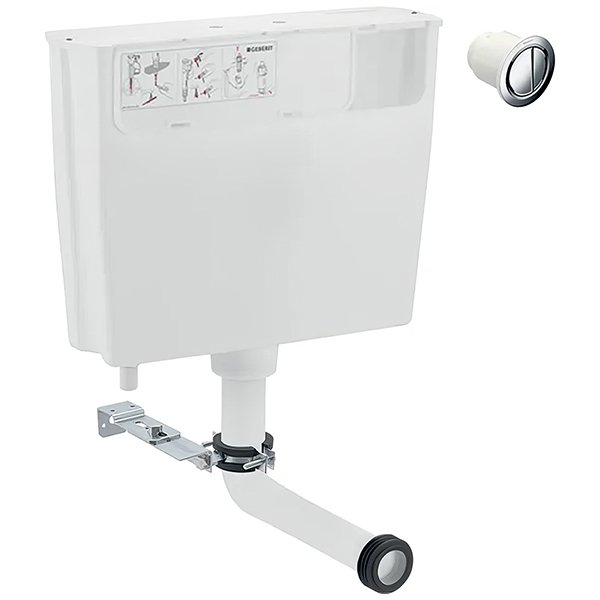 Geberit Low Height Concealed Cistern - Remote Flush - 6/3 Litres - 109.724.21.2