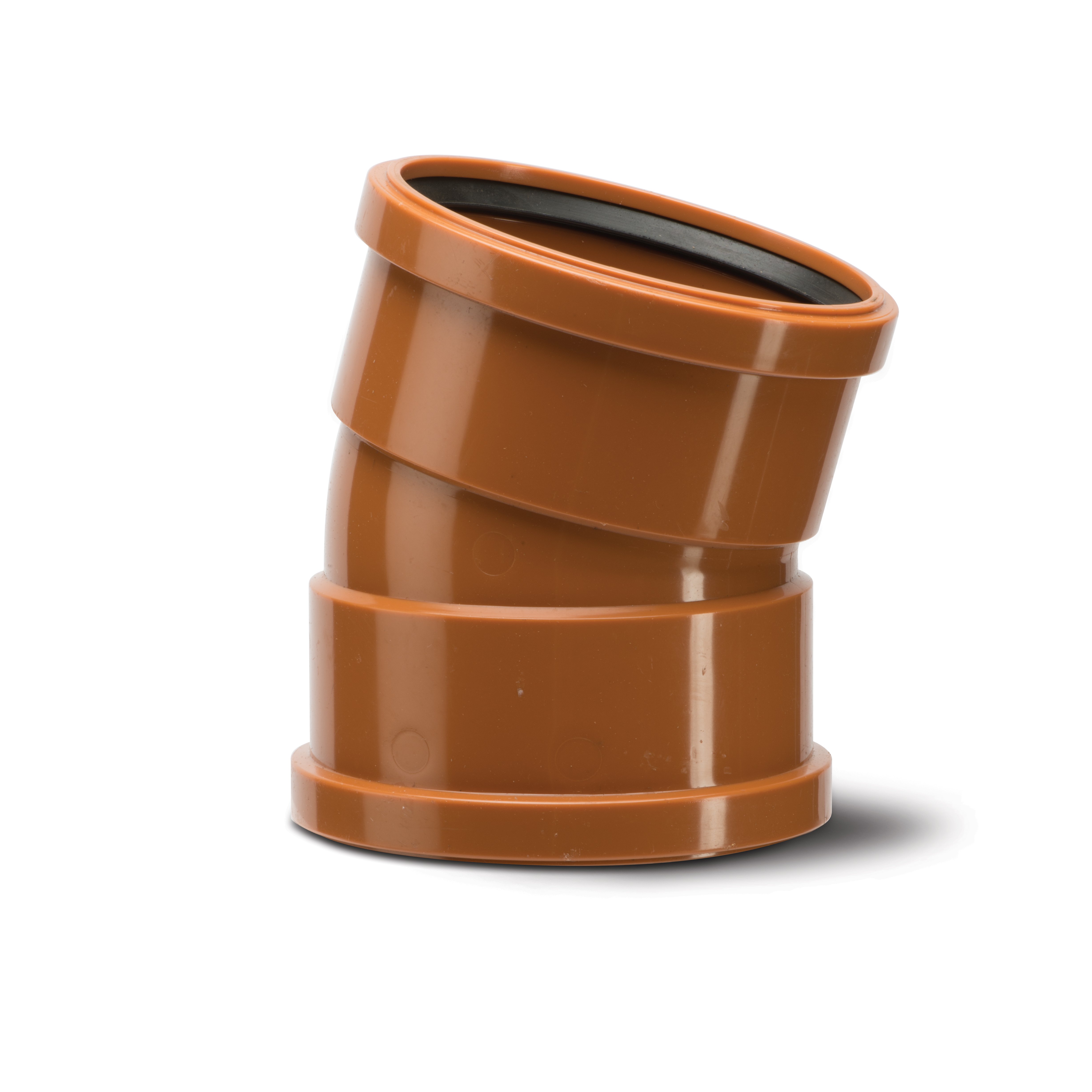 Polypipe Underground Drainage 110mm 15 Degree Bend Double Socket