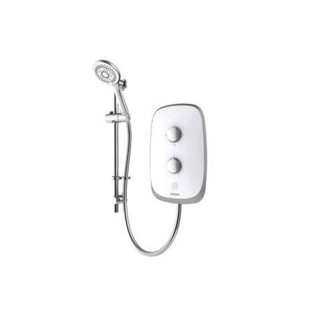 Aqualisa Evolve Electric Shower White/Satin Silver 8.5kW VOPZ25