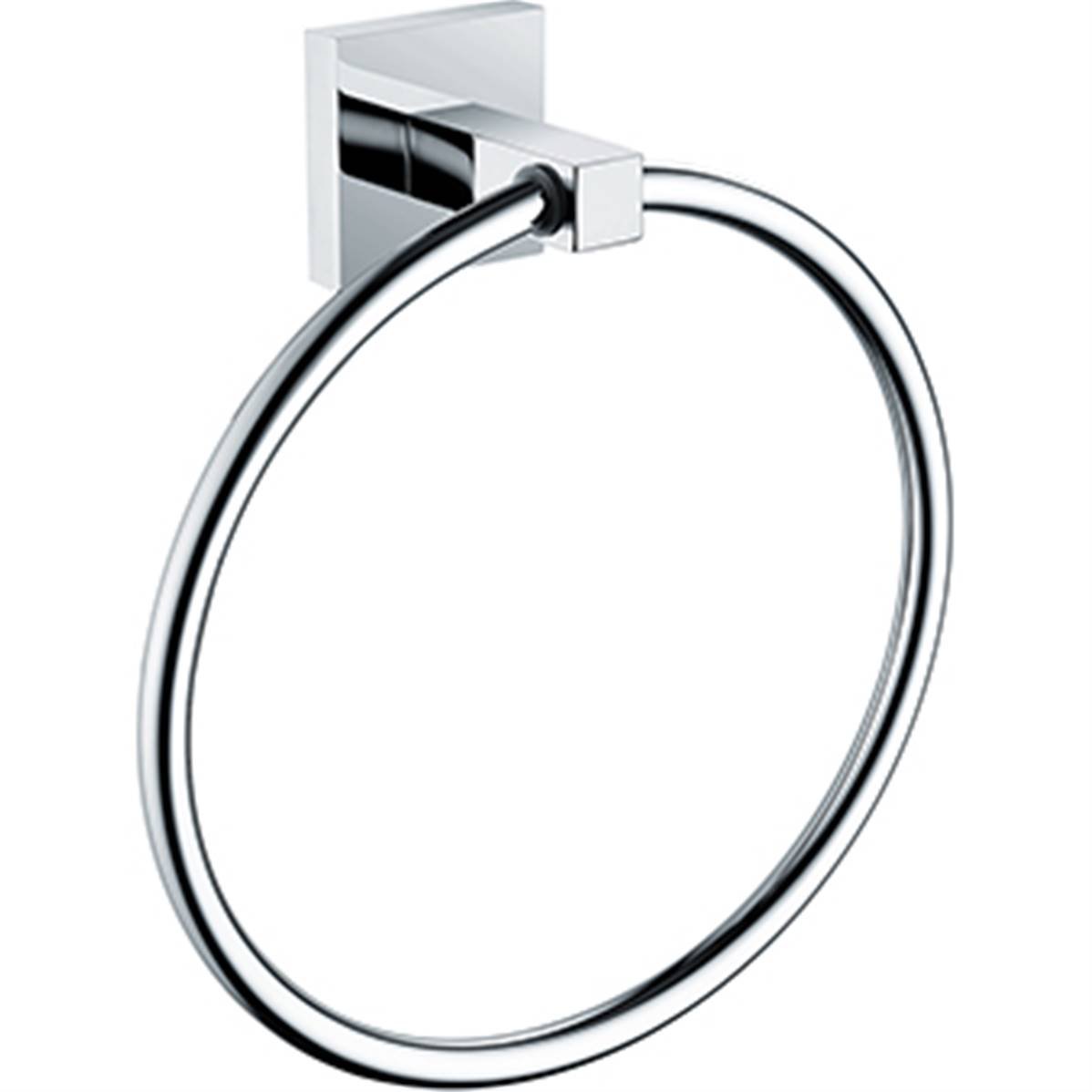 Bristan Square Towel Ring Brass Chrome Plated