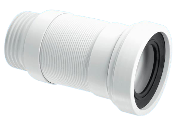 McAlpine 140-290mm Straight Flexible WC Connector WC-F23S
