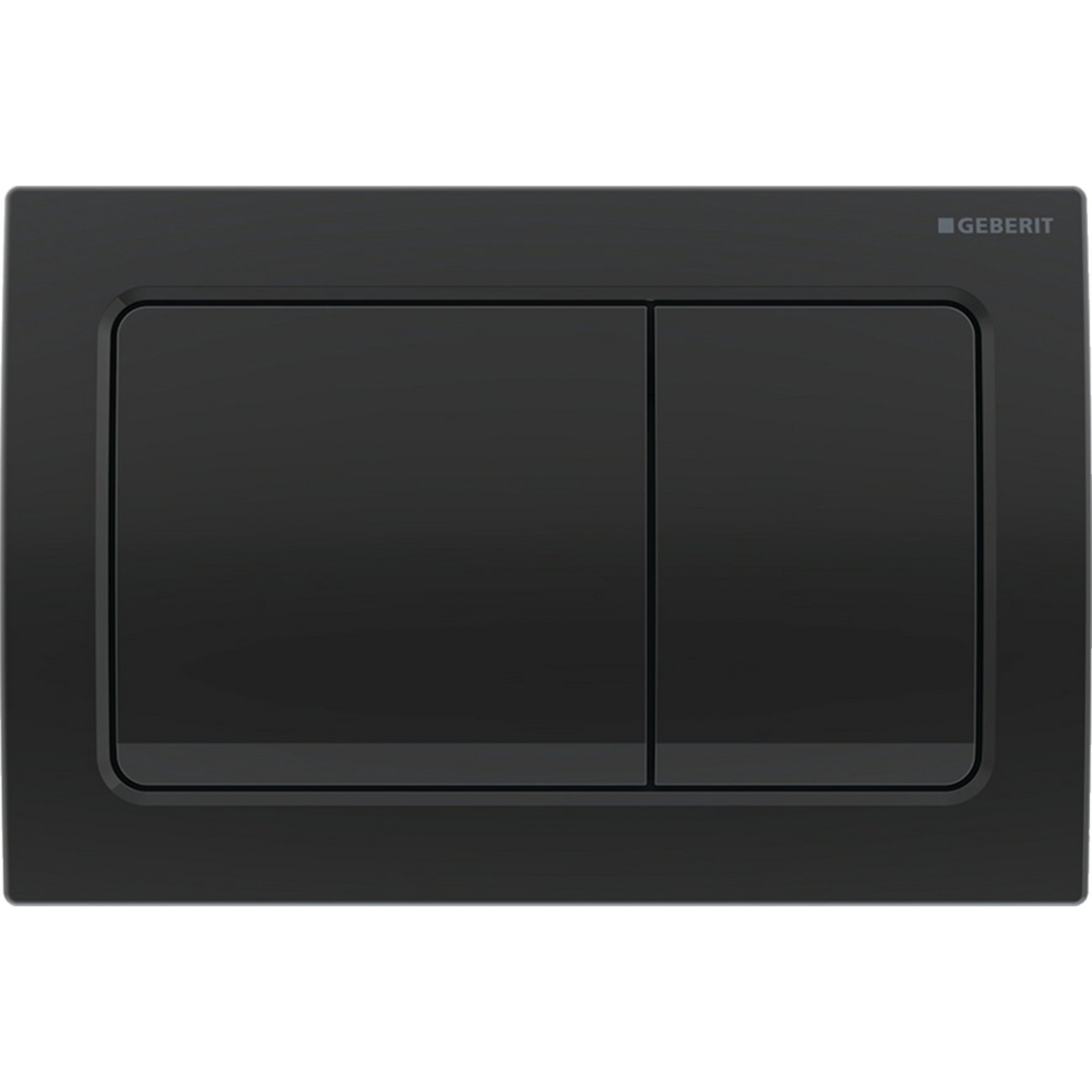 Geberit Alpha01 Square Dual Flush Plate - Black Chrome 115.055.QC.1