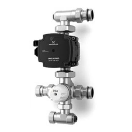 Inta Manifold Underfloor Heating Pump Mixer Set With Nickel Finish UFHPSETNK