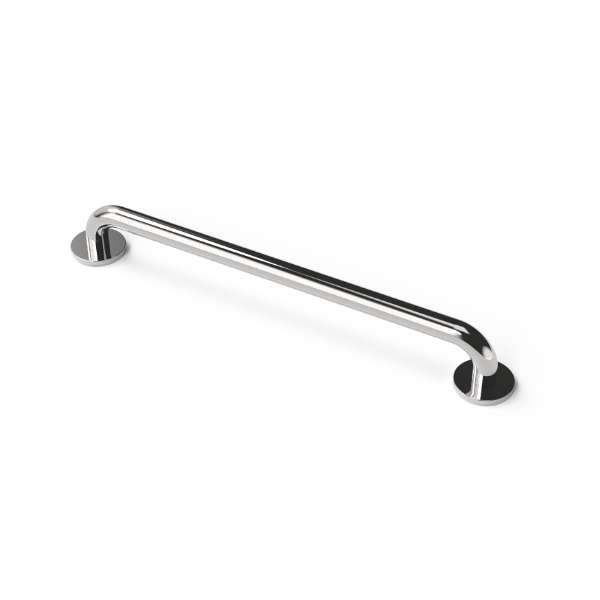 Nymas 600mm Round Polished Stainless Steel Grab Rail with Concealed Fixings, 32mm Diameter GR-24/32C/SP
