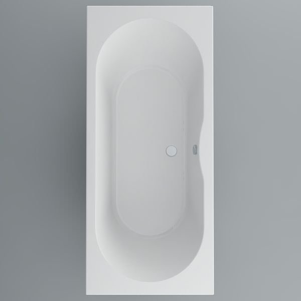 Imex Bloque 1800×800mm Puracast Double Ended Bath White