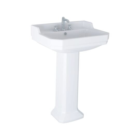 Tucker French Kingston 580mm Pedestal Basin Three Taphole