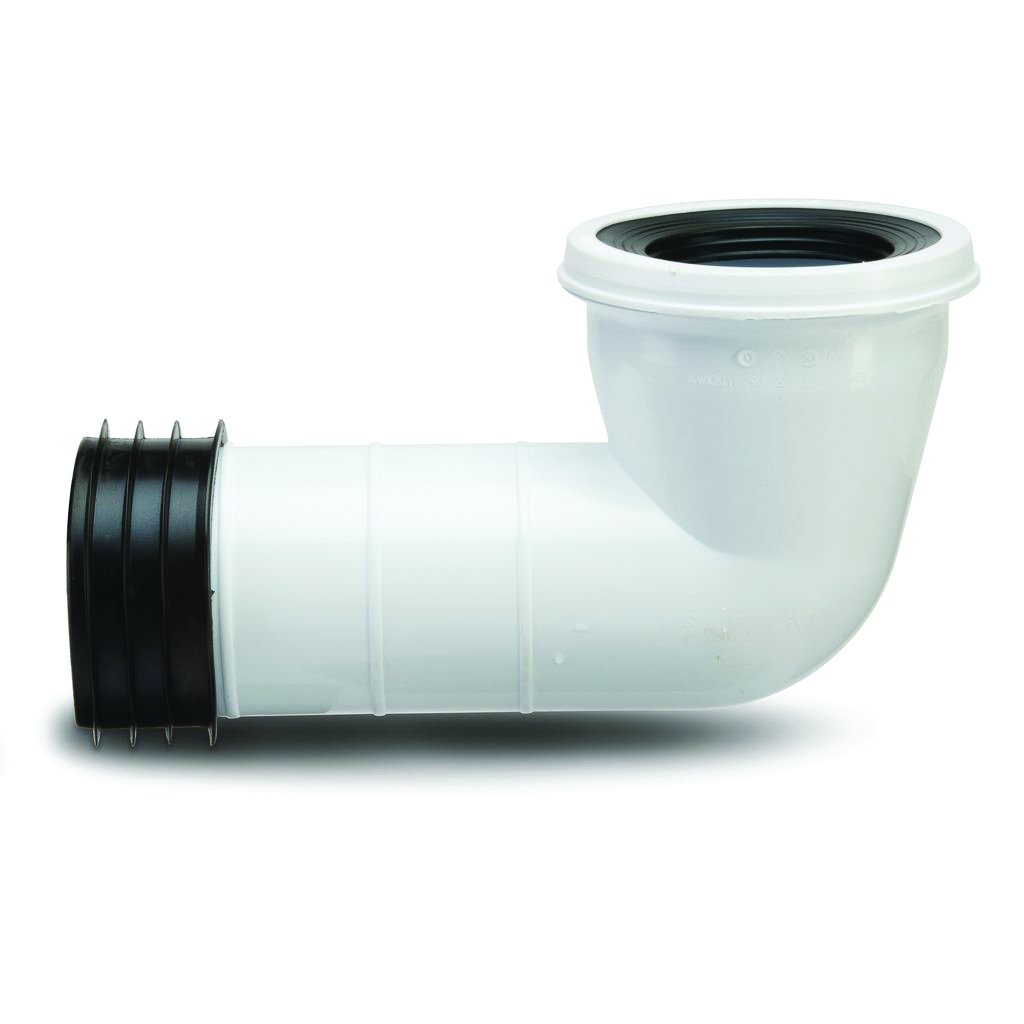 Polypipe KwickFit 90 Degree 4"/110mm Pan Connector