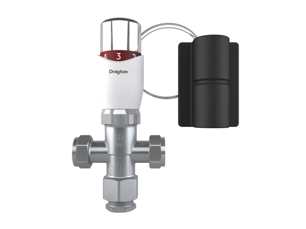 Drayton 15mm 3 Way Pumped Tapstat 07 45 016