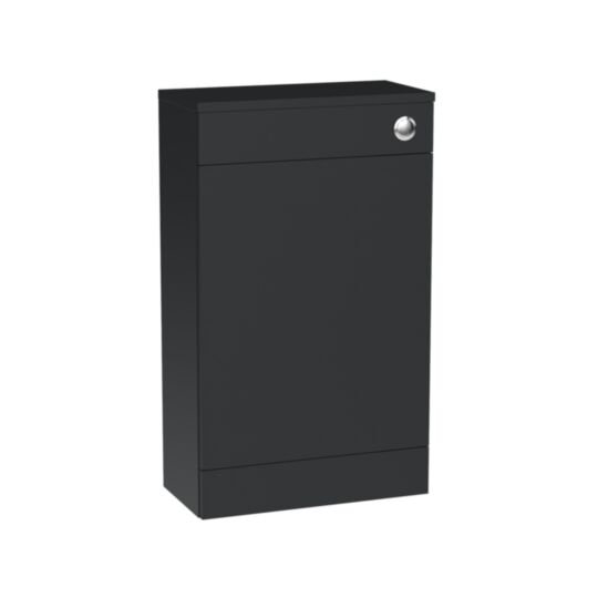 Tucker French Amersham 500mm Square Edge Back To Wall WC Unit Matt Graphite