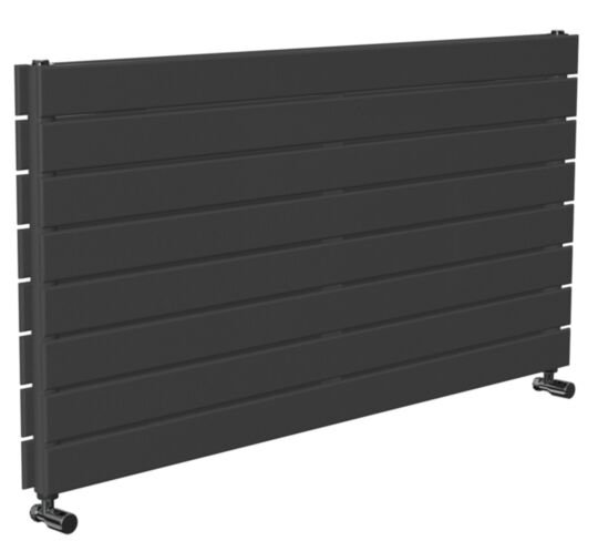Tucker French 604 x 1200mm Double Panel Anthracite Horizontal Radiator (Heating Only)