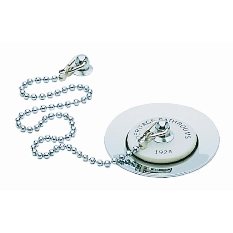 Heritage Basin Waste Porcelain Plug Chrome THC10P