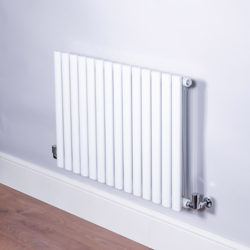 DQ Heating Cove Double Horizontal 550mm x 1412mm White 6653BTU COVE 550/24D-W