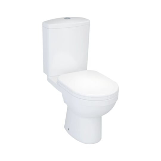 Tucker French Radlett Standard Height Short Projection Open Back Close Coupled WC Suite (with Standard Seat)