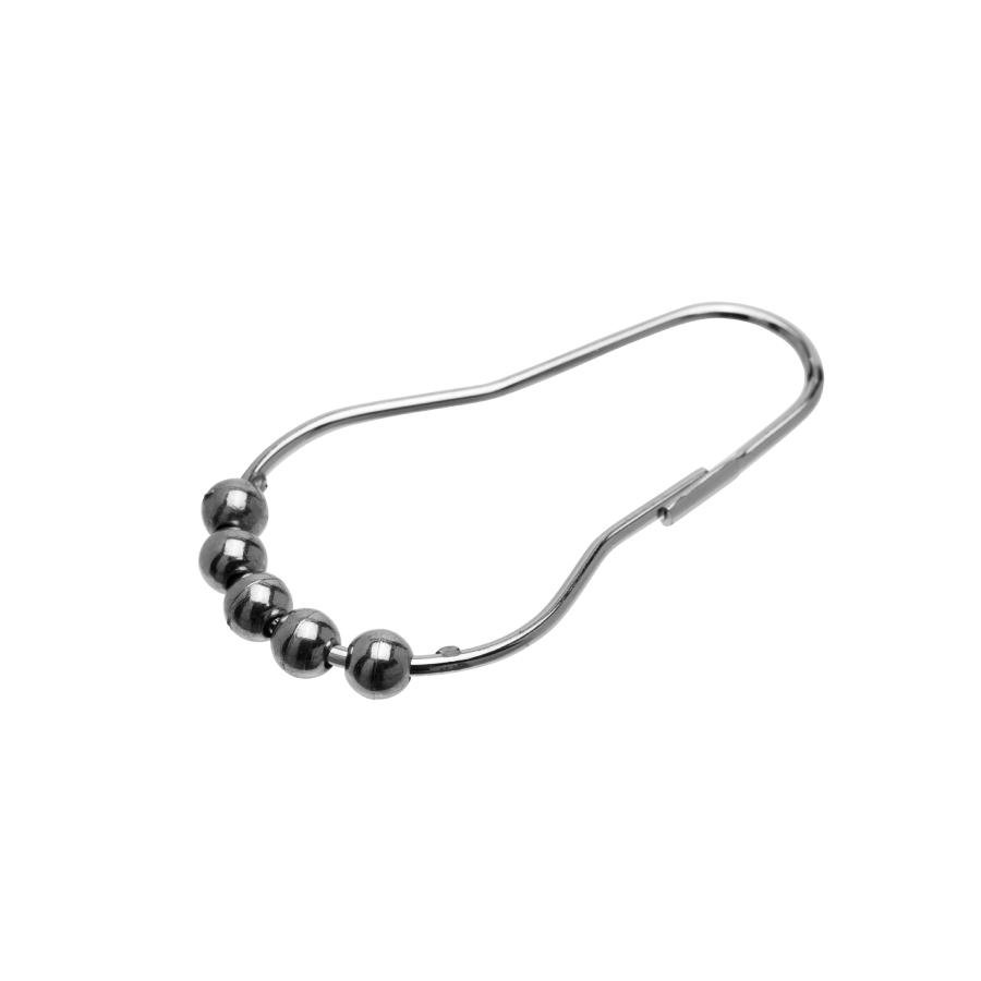 Croydex 12 Chrome Ball Shower Curtain Rings AK141641