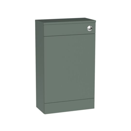 Tucker French Chiltern 500mm Square Edge Back To Wall WC Unit Matt Sage Green