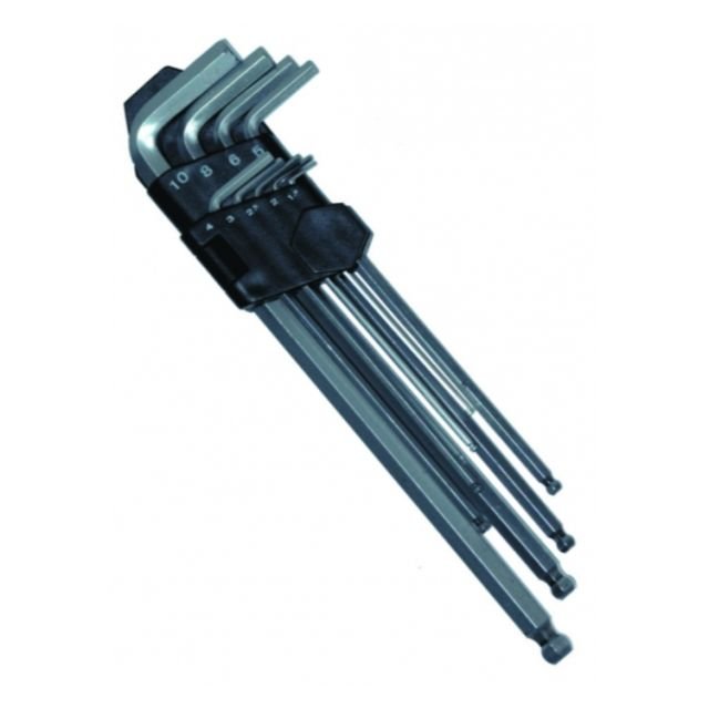 Todays Tools 9 Piece Allen Key Ball End Set 1.5mm-10mm AKBE