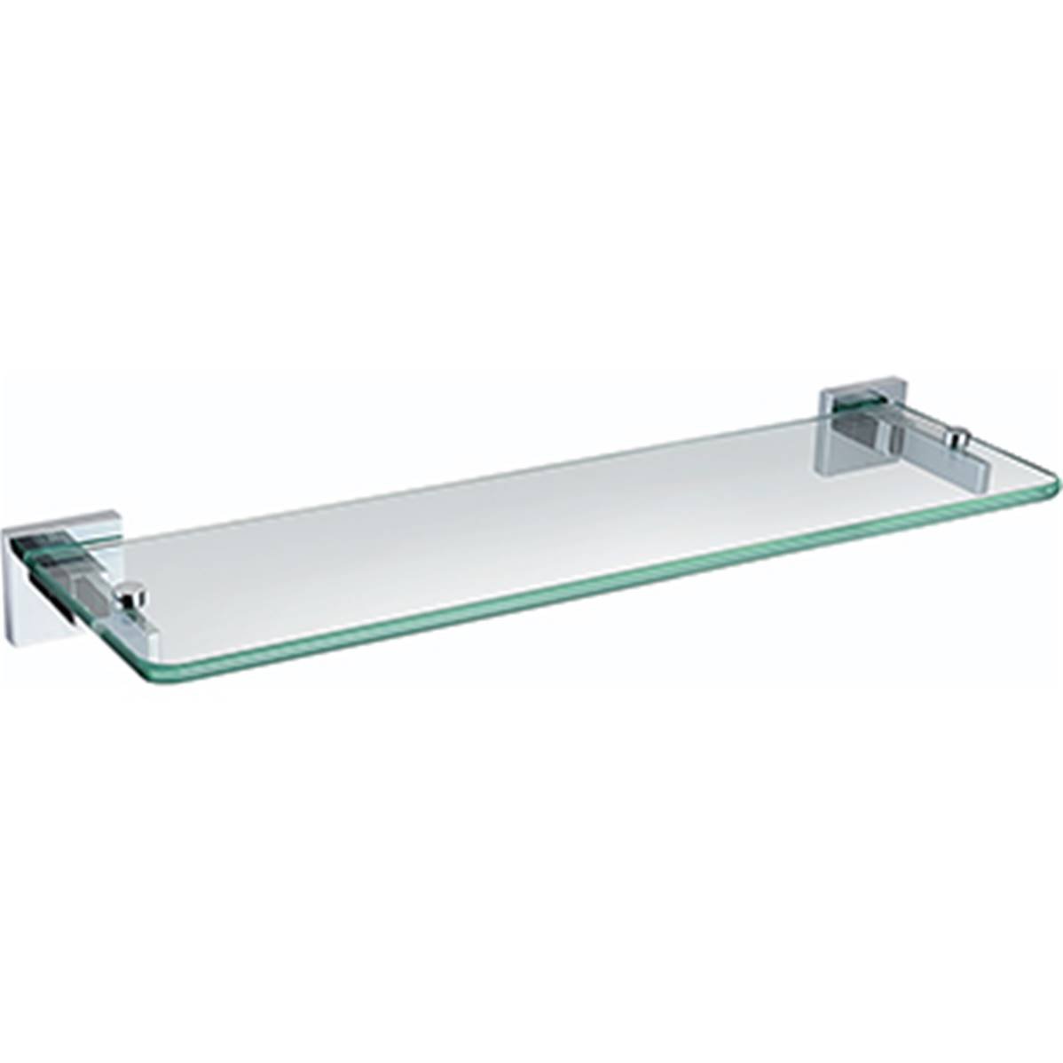Bristan Square Glass Shelf Brass Chrome Plated