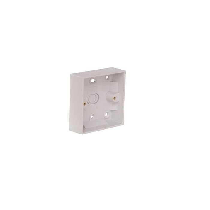 25mm Single Pattress Box White PPJ078AT