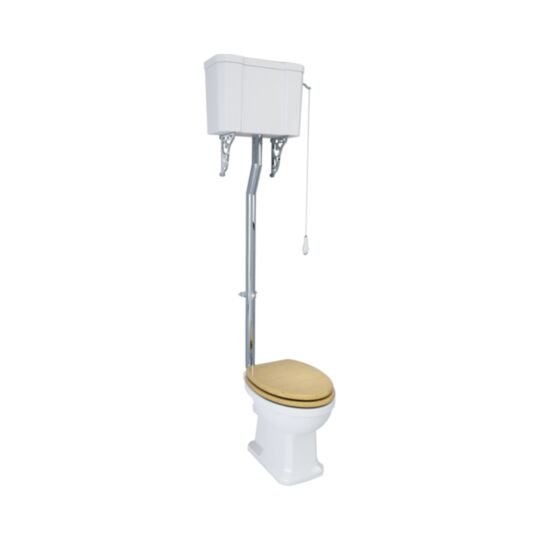Tucker French Kingston High Level 6 / 4 Ltr Dual Flush Cistern Inc Fittings (Exc Pipe + Brackets)