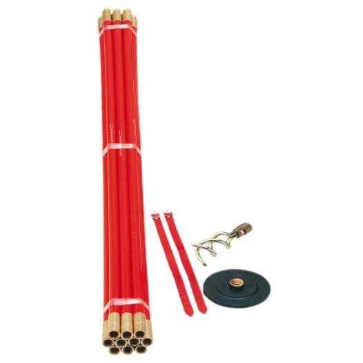 Rothenberger Set of 10 Drain Rods, 2 Tools & Straps/Univ) 130080