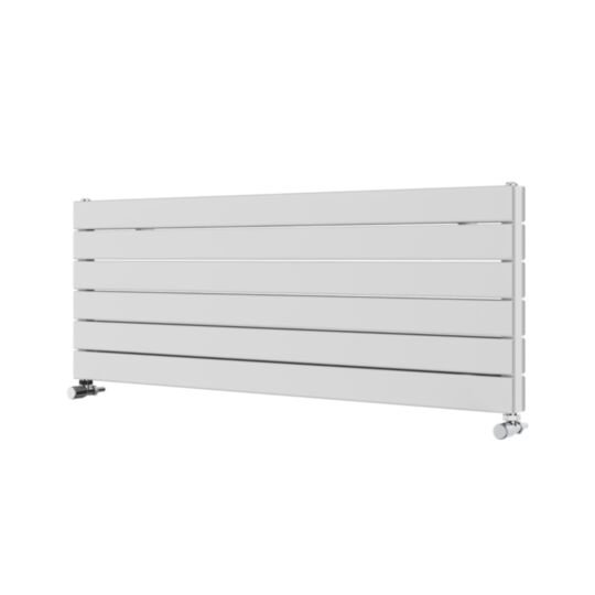 Tucker French 450 x 1200mm Double Panel White Horizontal Radiator (Heating Only)