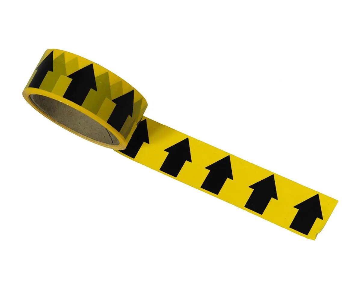 Regin Black/Yellow Arrow Direction Tape 38mm x 33m