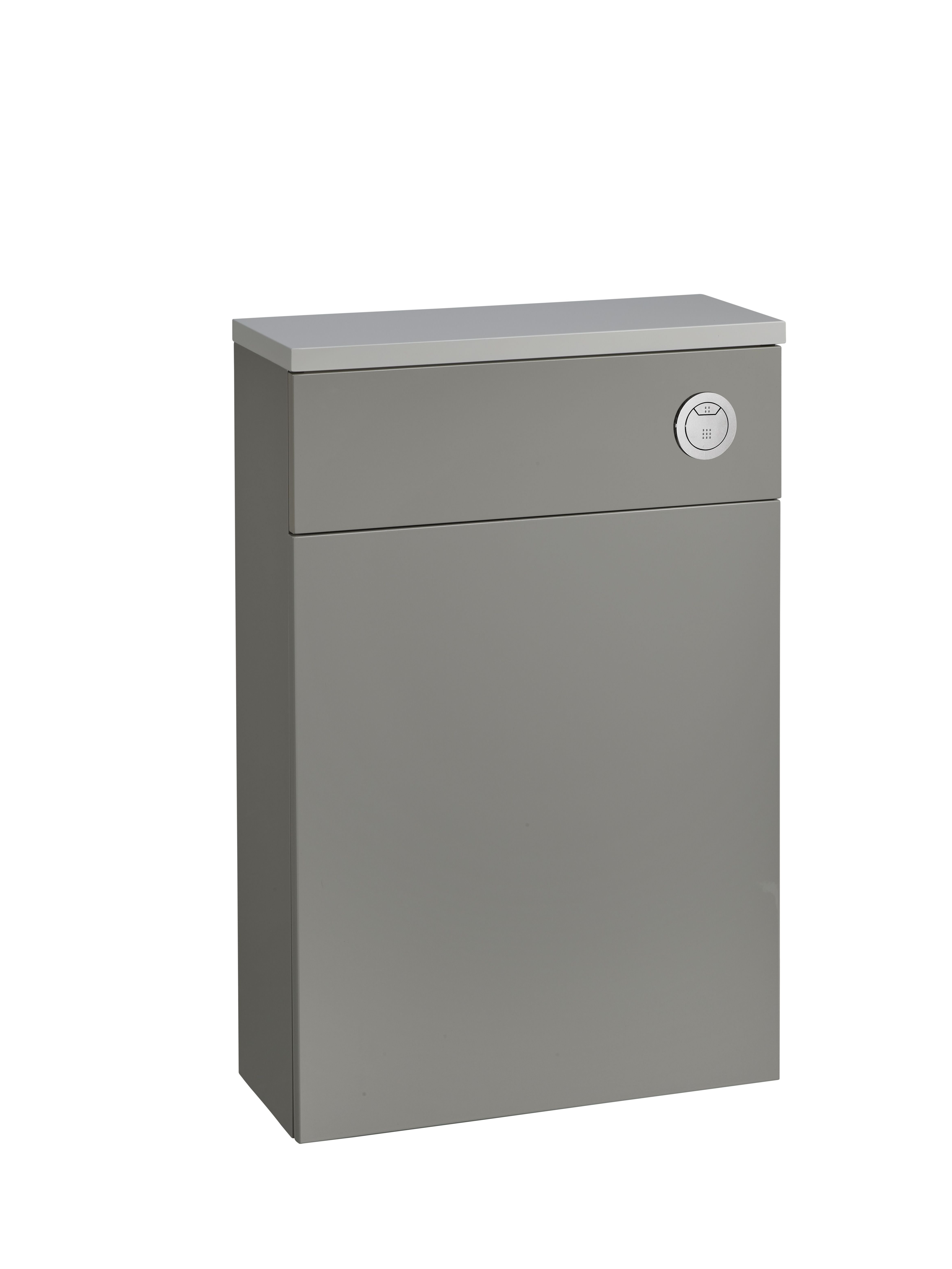 Tucker French 560mm Square Edge Back To Wall WC Unit Light Grey