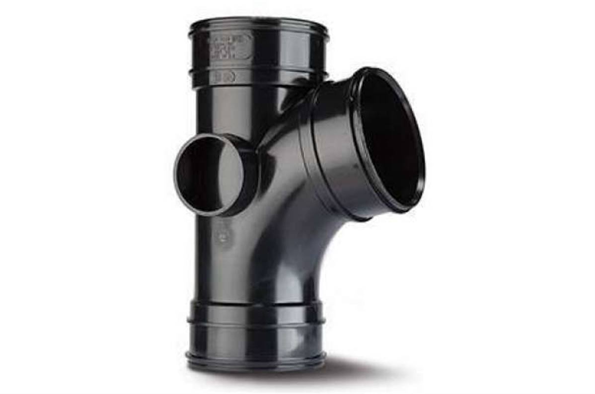 Polypipe Single Branch 4in/110mm. 104° (Triple Socket) SWT35B