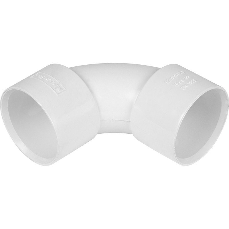 Floplast ABS Solvent Weld 92.5 Degree Bend 50mm, White WS16