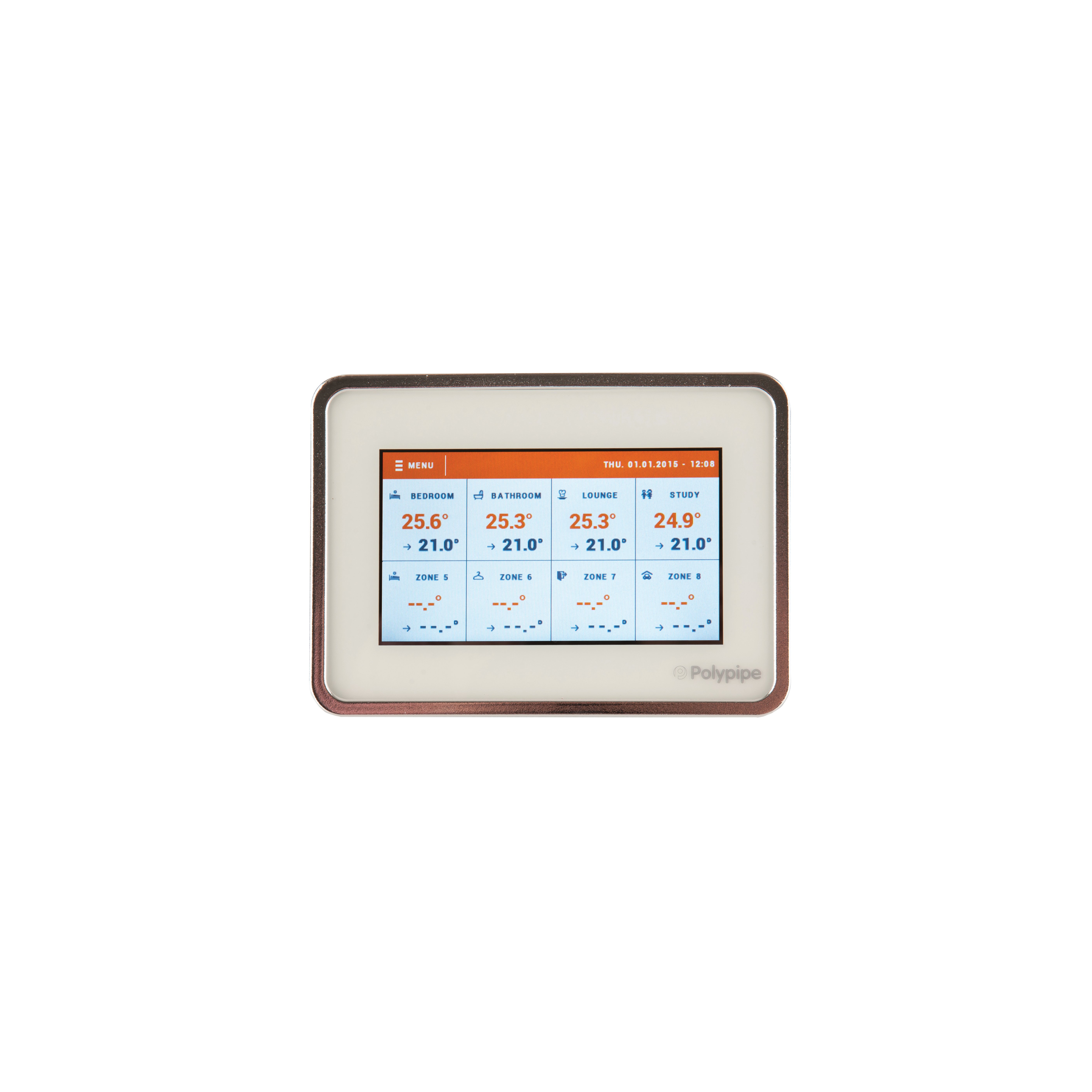 Polypipe Thermostats 8 Zone Master TFT Thermostatic Control Unit
