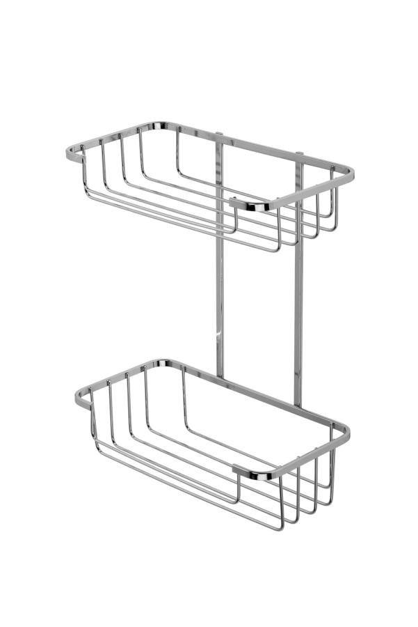 Croydex Rust Free Two Tier Cosmetic Basket QM260541