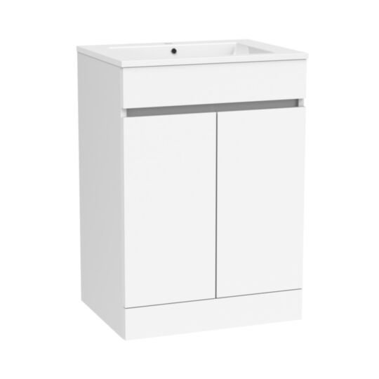 Tucker French Chiltern 600mm Floor Standing Two Door Basin Unit Matt White