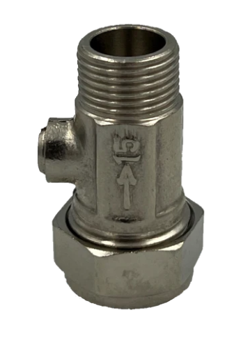 Rob Pond 15mm x 3/8 Male Iron Flat Faced Straight ISO Valve IVF38S