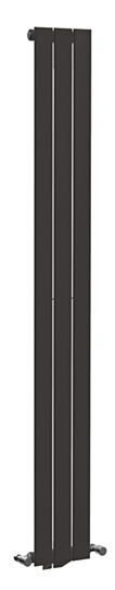Tucker French 1800 x 224mm Single Panel Anthracite Vertical Radiator (Heating Only)