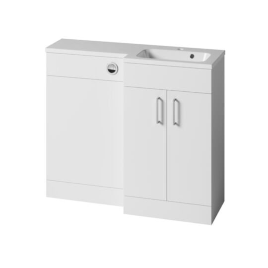 Tucker French Surry 600mm L-Shape Basin Unit (with 1200 x 340mm L-Shape Right Hand Basin)