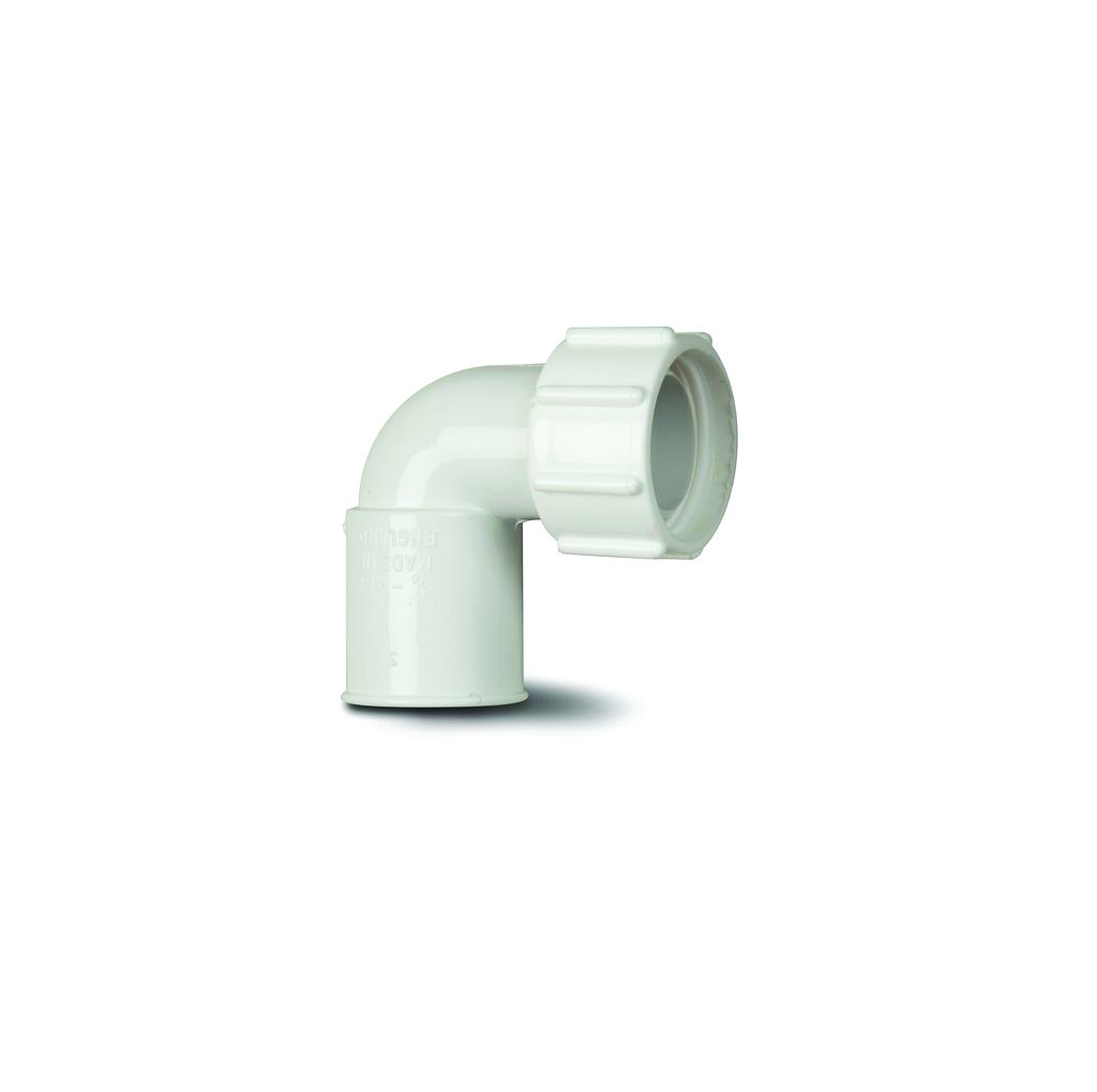 Polypipe Bent Adaptor White