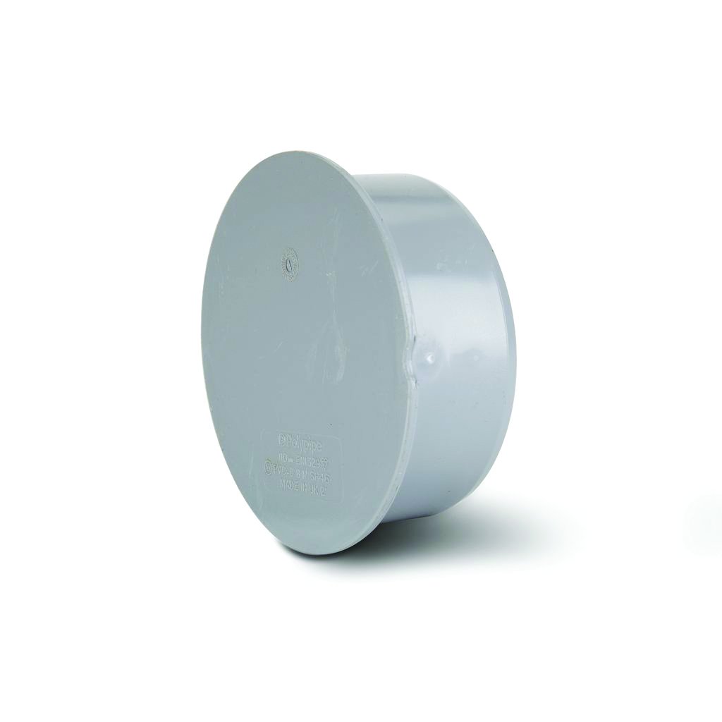 Polypipe 160mm Socket Plug Grey