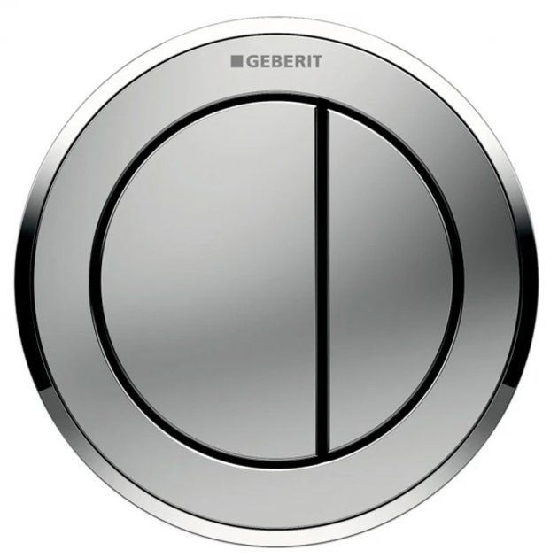 Geberit Type 10 Remote Dual Flush Button - Matt Chrome 116.055.KN.1